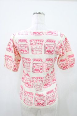 画像2: Emily Temple cute / ジャム瓶カットソー  オフ×ピンク H-25-10-11-001-ET-TO-KB-ZH