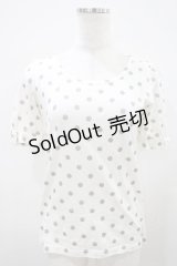 Emily Temple cute / ラメドットパフカットソー  オフ H-25-10-11-009-ET-TO-KB-ZH