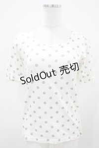 Emily Temple cute / ラメドットパフカットソー  オフ H-25-10-11-009-ET-TO-KB-ZH