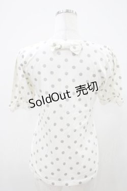 画像2: Emily Temple cute / ラメドットパフカットソー  オフ H-25-10-11-009-ET-TO-KB-ZH