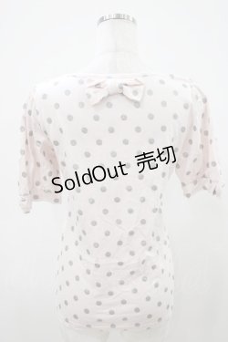 画像2: Emily Temple cute / ラメドットパフカットソー  ピンク H-25-10-11-010-ET-TO-KB-ZH