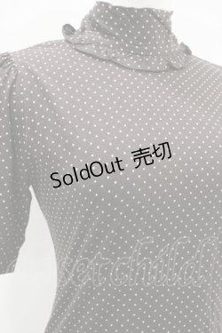 画像3: Emily Temple cute / バックリボンハイネックドットカットソー  チャ H-25-10-11-012-ET-TO-KB-ZH