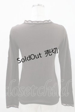 画像2: Emily Temple cute / レース長袖カットソー  チャ H-25-10-11-013-ET-TO-KB-ZH