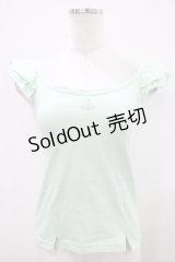 Emily Temple cute / シャンデリア刺繍フリルキャミ  ミント H-25-10-11-002-ET-TO-KB-ZH