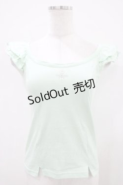 画像1: Emily Temple cute / シャンデリア刺繍フリルキャミ  ミント H-25-10-11-002-ET-TO-KB-ZH