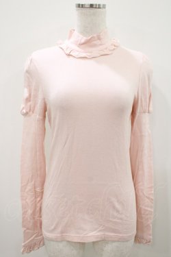 画像1: Emily Temple cute / フリルハイネックトップス  ピンク H-25-10-11-017-ET-TO-KB-ZH