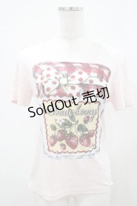 Emily Temple cute / ジャム瓶カットソー  ピンク H-25-10-11-020-ET-TO-KB-ZH