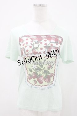 画像1: Emily Temple cute / ジャム瓶カットソー  ミント H-25-10-11-021-ET-TO-KB-ZH