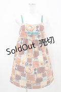 Emily Temple cute / ビスケット＆チョコノースリーブワンピース  サックス H-25-10-11-034-ET-OP-KB-ZH