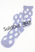 Emily Temple cute / ドットニーソックス  ブルー H-25-10-12-006-ET-ZA-KB-ZH