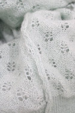 画像3: Emily Temple cute / 透かし編みモヘヤニットボレロカーディガン  ミント H-25-10-12-048-ET-TO-KB-ZH
