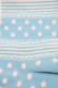 画像2: Emily Temple cute / ドットボーダーオーバーニーソックス  サックス H-25-10-12-007-ET-ZA-KB-ZH (2)