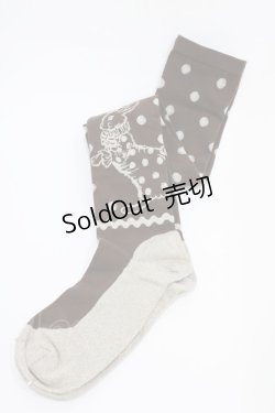 画像1: Emily Temple cute / フォレストドットニーソックス  チャ H-25-10-12-008-ET-ZA-KB-ZH
