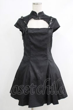 画像1: PUNK RAVE / Chinese style cutton knight series hardcore dress S ブラック H-25-10-12-1001-PU-OP-KB-ZH