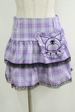 画像1: QOOZA / Kuromi mini skirt  ラベンダー H-25-10-12-1035-PU-SK-KB-ZH