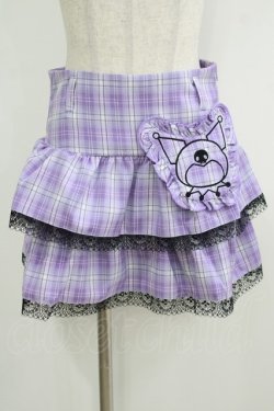 画像1: QOOZA / Kuromi mini skirt  ラベンダー H-25-10-12-1037-PU-SK-KB-ZH
