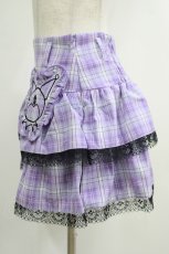 画像2: QOOZA / Kuromi mini skirt  ラベンダー H-25-10-12-1037-PU-SK-KB-ZS (2)
