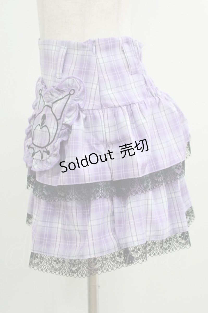 画像2: QOOZA / Kuromi mini skirt  ラベンダー H-25-10-12-1039-PU-SK-KB-ZS (2)