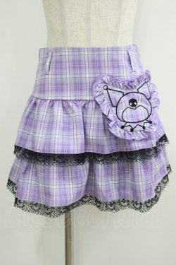 画像1: QOOZA / Kuromi mini skirt  ラベンダー H-25-10-12-1041-PU-SK-KB-ZH