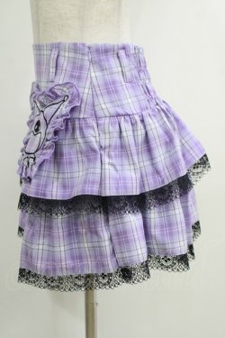画像2: QOOZA / Kuromi mini skirt  ラベンダー H-25-10-12-1041-PU-SK-KB-ZH