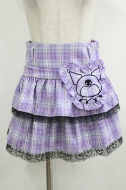 画像1: QOOZA / Kuromi mini skirt  ラベンダー H-25-10-12-1043-PU-SK-KB-ZH