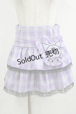 画像1: QOOZA / Kuromi mini skirt  ラベンダー H-25-10-12-1043-PU-SK-KB-ZI