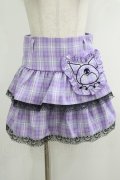 QOOZA / Kuromi mini skirt  ラベンダー H-25-10-12-1049-PU-SK-KB-ZH