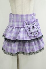 QOOZA / Kuromi mini skirt  ラベンダー H-25-10-12-1049-PU-SK-KB-OS