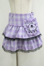 画像1: QOOZA / Kuromi mini skirt  ラベンダー H-25-10-12-1049-PU-SK-KB-OS (1)