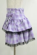 画像2: QOOZA / Kuromi mini skirt  ラベンダー H-25-10-12-1049-PU-SK-KB-OS (2)