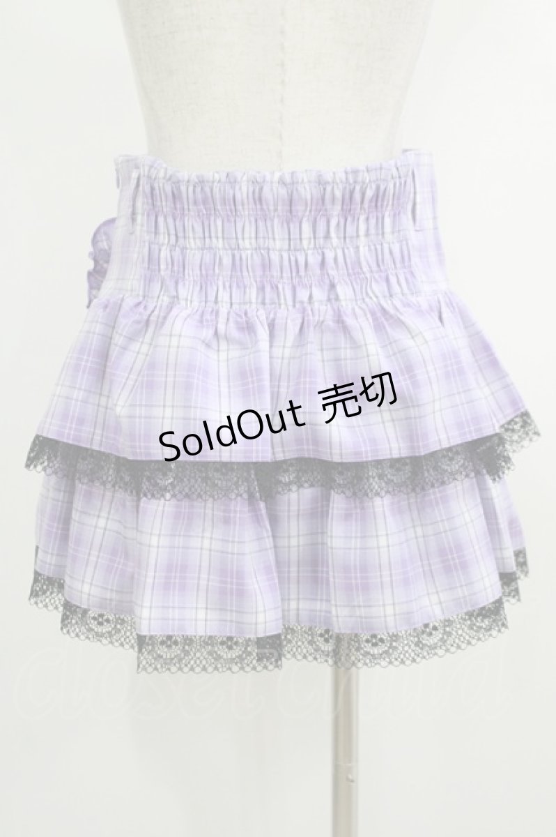 画像3: QOOZA / Kuromi mini skirt  ラベンダー H-25-10-12-1049-PU-SK-KB-OS (3)