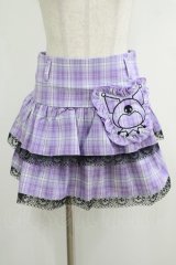 QOOZA / Kuromi mini skirt  ラベンダー H-25-10-12-1051-PU-SK-KB-ZH