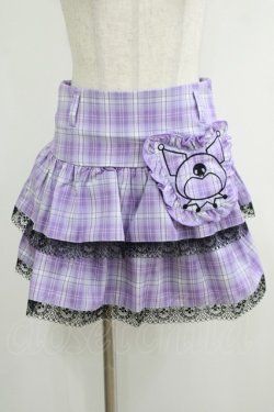 画像1: QOOZA / Kuromi mini skirt  ラベンダー H-25-10-12-1051-PU-SK-KB-ZH