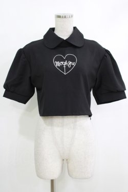 画像1: MORPH8NE / Brooke's top L ブラック H-25-10-12-1057-PU-TO-KB-ZH
