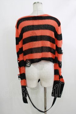 画像3: KILL STAR / Creep N Sleep Knit Sweater XS 黒×オレンジ H-25-10-12-1058-SL-TO-KB-ZH