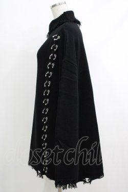 画像2: KILL STAR / Daith Knit Sweater S ブラック H-25-10-12-1059-SL-TO-KB-ZH