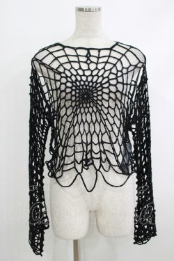 画像1: KILL STAR / Night Trap Sweater L ブラック H-25-10-12-1060-SL-TO-KB-ZH