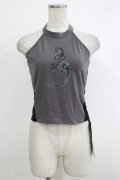 PUNK RAVE / Reversible printed vest M-L ブラック×グレー H-25-10-12-1061-PU-TO-KB-ZH