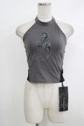 PUNK RAVE / Reversible printed vest XS-S ブラック×グレー H-25-10-12-1066-PU-TO-KB-ZH