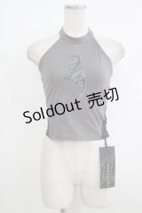 PUNK RAVE / Reversible printed vest XS-S ブラック×グレー H-25-10-12-1066-PU-TO-KB-ZH