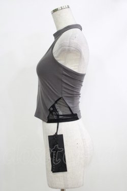 画像2: PUNK RAVE / Reversible printed vest XS-S ブラック×グレー H-25-10-12-1068-PU-TO-KB-ZH