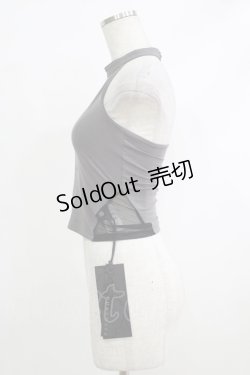 画像2: PUNK RAVE / Reversible printed vest XS-S ブラック×グレー H-25-10-12-1068-PU-TO-KB-ZT407