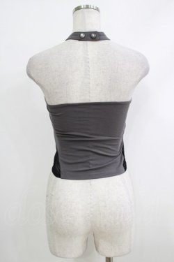 画像3: PUNK RAVE / Reversible printed vest XS-S ブラック×グレー H-25-10-12-1068-PU-TO-KB-ZH