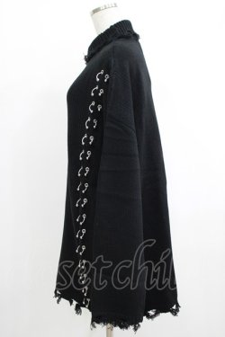 画像2: KILL STAR / Daith Knit Sweater S ブラック H-25-10-12-1069-SL-TO-KB-ZH