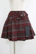 KILL STAR / SABLE RIOT SKIRT レッド L H-25-10-12-1002-SL-SK-KB-ZH