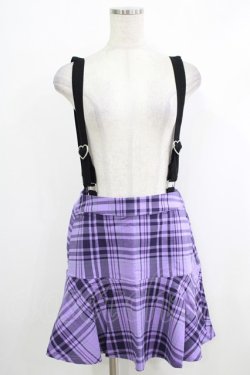 画像1: KILL STAR / School Dayz Skirt M パープル H-25-10-12-1023-SL-SK-KB-ZH