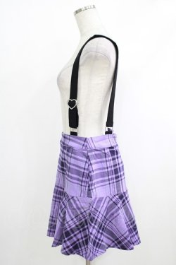 画像2: KILL STAR / School Dayz Skirt M パープル H-25-10-12-1023-SL-SK-KB-ZH