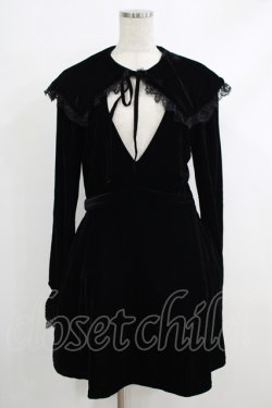 画像1: KILL STAR / Emilee Emilee Collar Dress M ブラック H-25-10-12-1003-SL-OP-KB-ZH