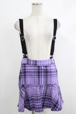 画像1: KILL STAR / School Dayz Skirt S パープル H-25-10-12-1027-SL-SK-KB-ZH