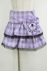 QOOZA / Kuromi mini skirt  ラベンダー H-25-10-12-1030-PU-SK-KB-OS